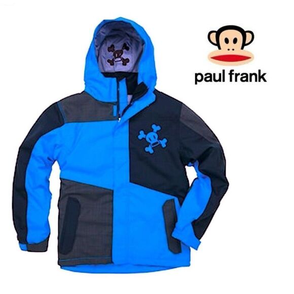 Paul Frank Boys Scurvy Winter Snowboarding Jacket With Snowguard Size Large - Picture 1 of 16